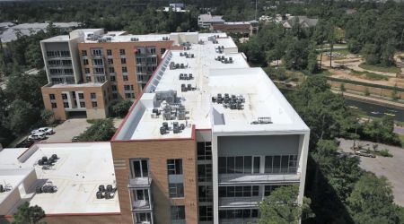 Thermoplastic polyolefin TPO Roof The Woodlands, TX