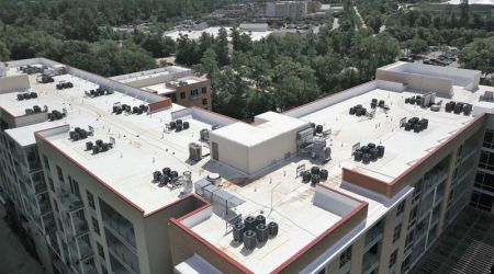 Thermoplastic polyolefin TPO Roof The Woodlands, TX