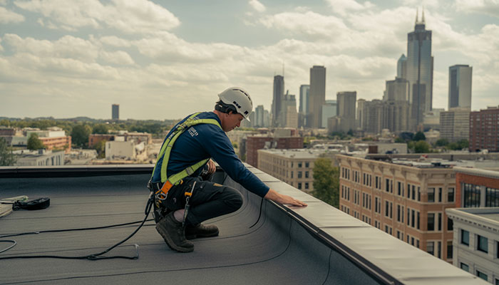 Flat Roof Maintenance in Houston