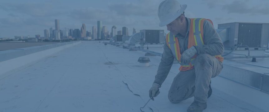Commercial TPO roof repair